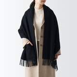 ウール　ポケット付き　ストール