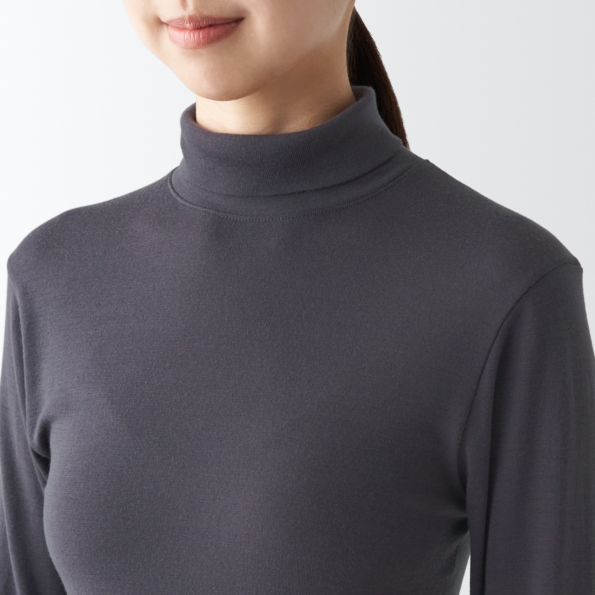 ウールタートルネック長袖Ｔシャツ