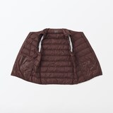 軽量ダウンノーカラーベスト（帯電防止裏地）