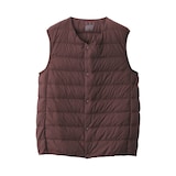 軽量ダウンノーカラーベスト（帯電防止裏地）