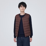 軽量ダウンノーカラーベスト（帯電防止裏地）