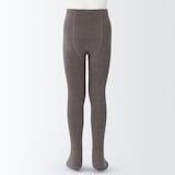 足なり直角　かかとに合う　リブ編みタイツ（キッズ）