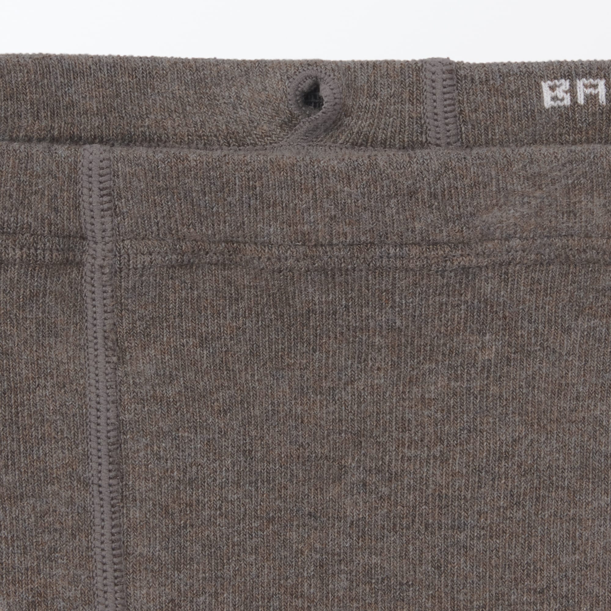 足なり直角　かかとに合う　リブ編みタイツ（キッズ）