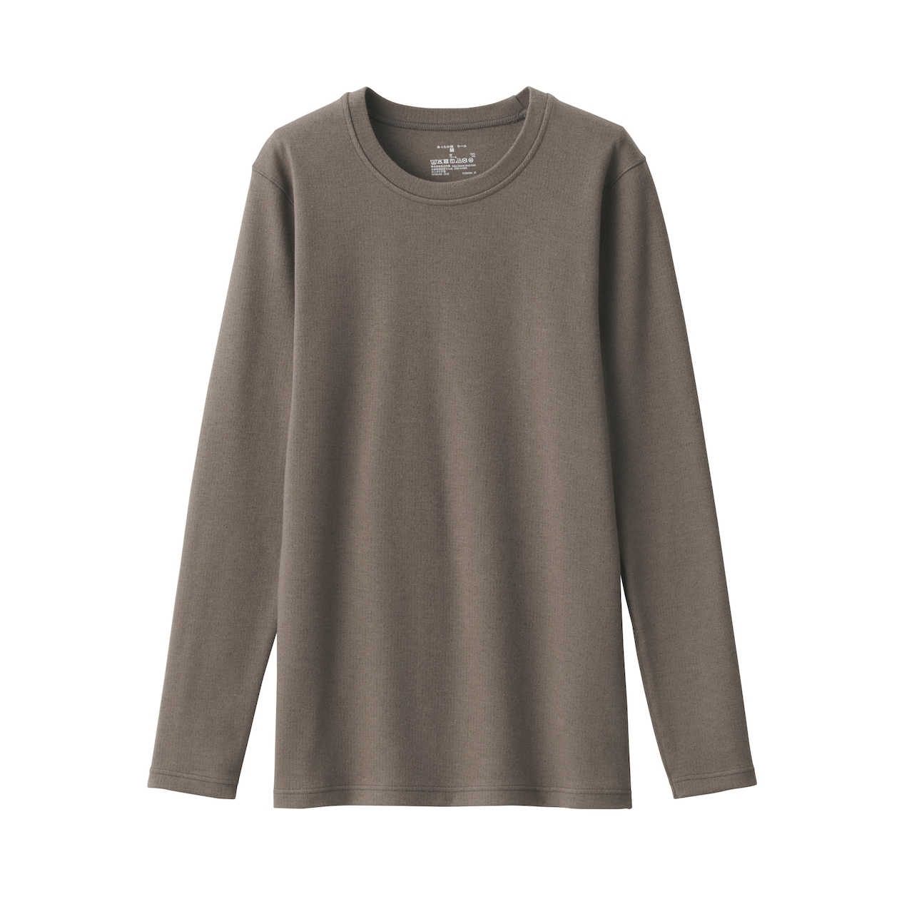 あったか綿　ウール　クルーネック長袖Ｔシャツ（２０２３年仕様）