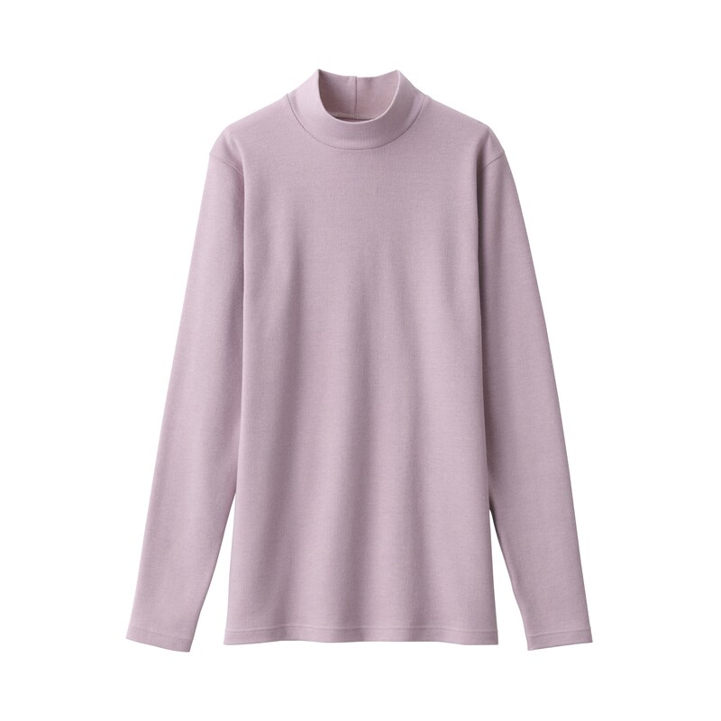 あったか綿 ウール ハイネック長袖Tシャツ（2023年仕様） | 無印良品