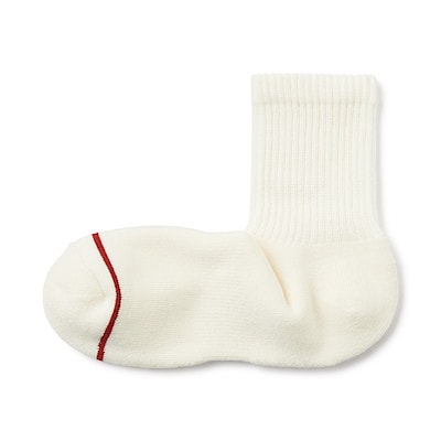紳士　足なり直角　あったか綿　厚手ショート丈靴下（ウール入り）
