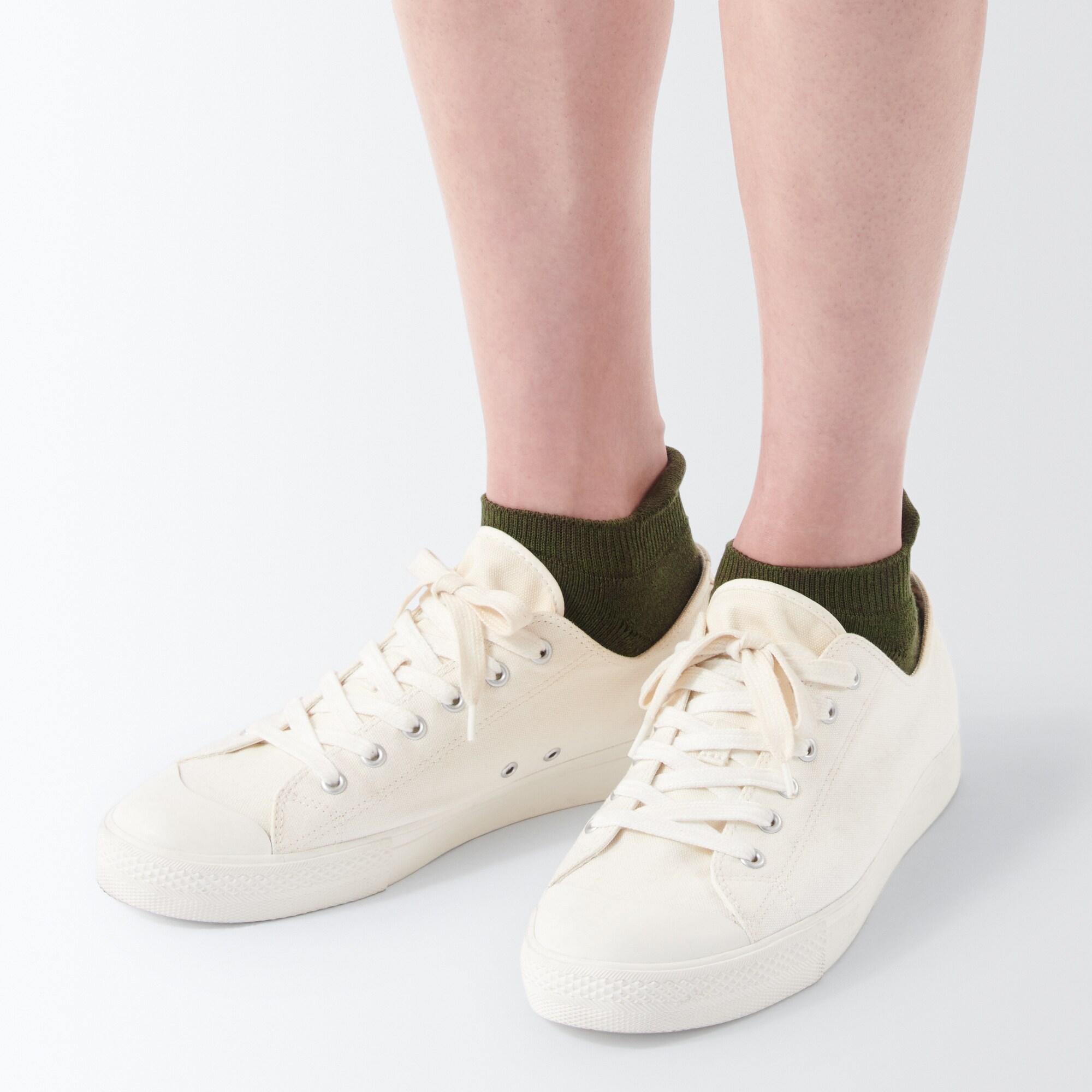 紳士　足なり直角　ウール混パイル編み　厚手スニーカーイン