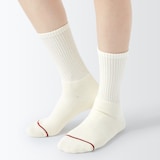 足なり直角　あったか綿　厚手靴下（ウール入り・無地／婦人）