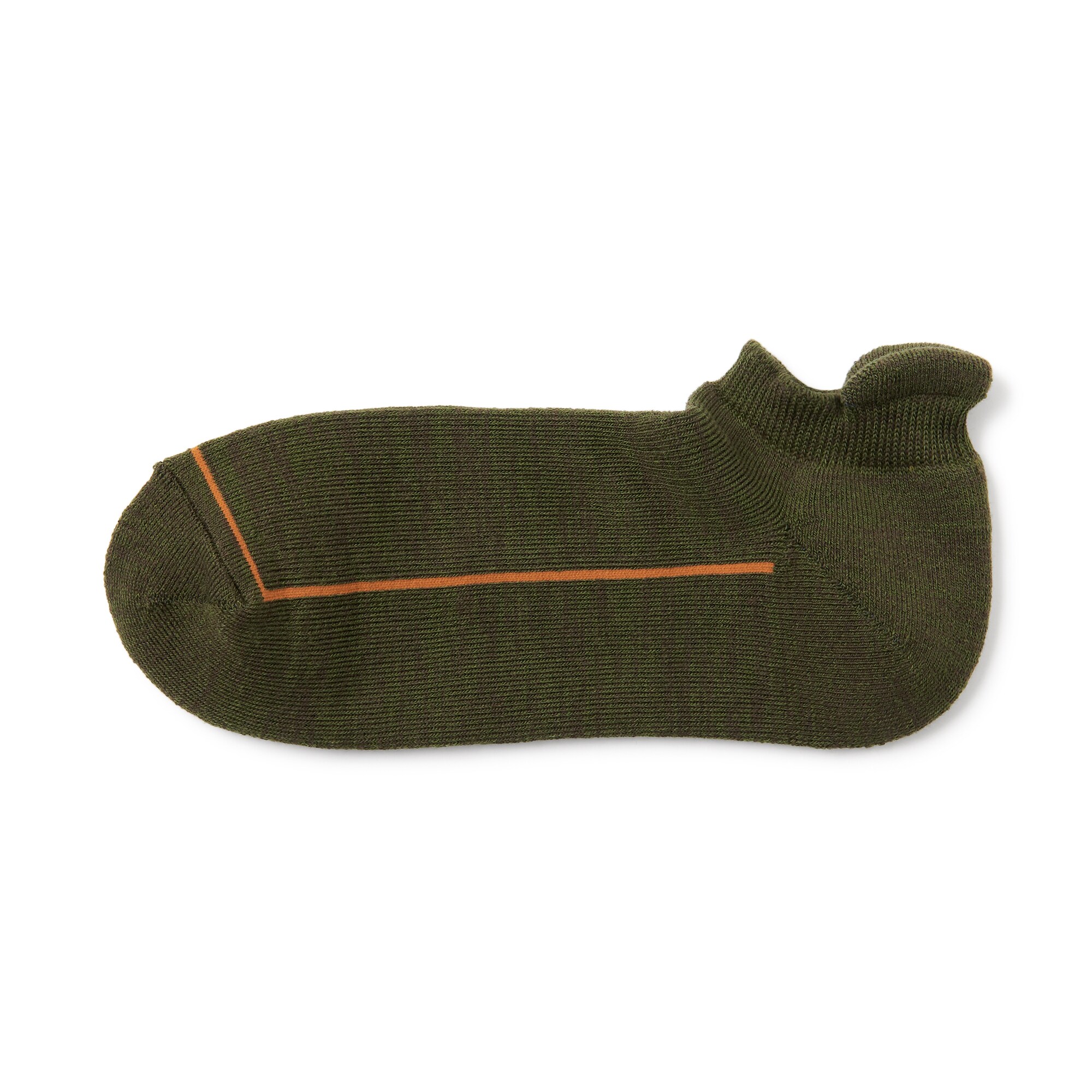 紳士　足なり直角　ウール混パイル編み　厚手スニーカーイン