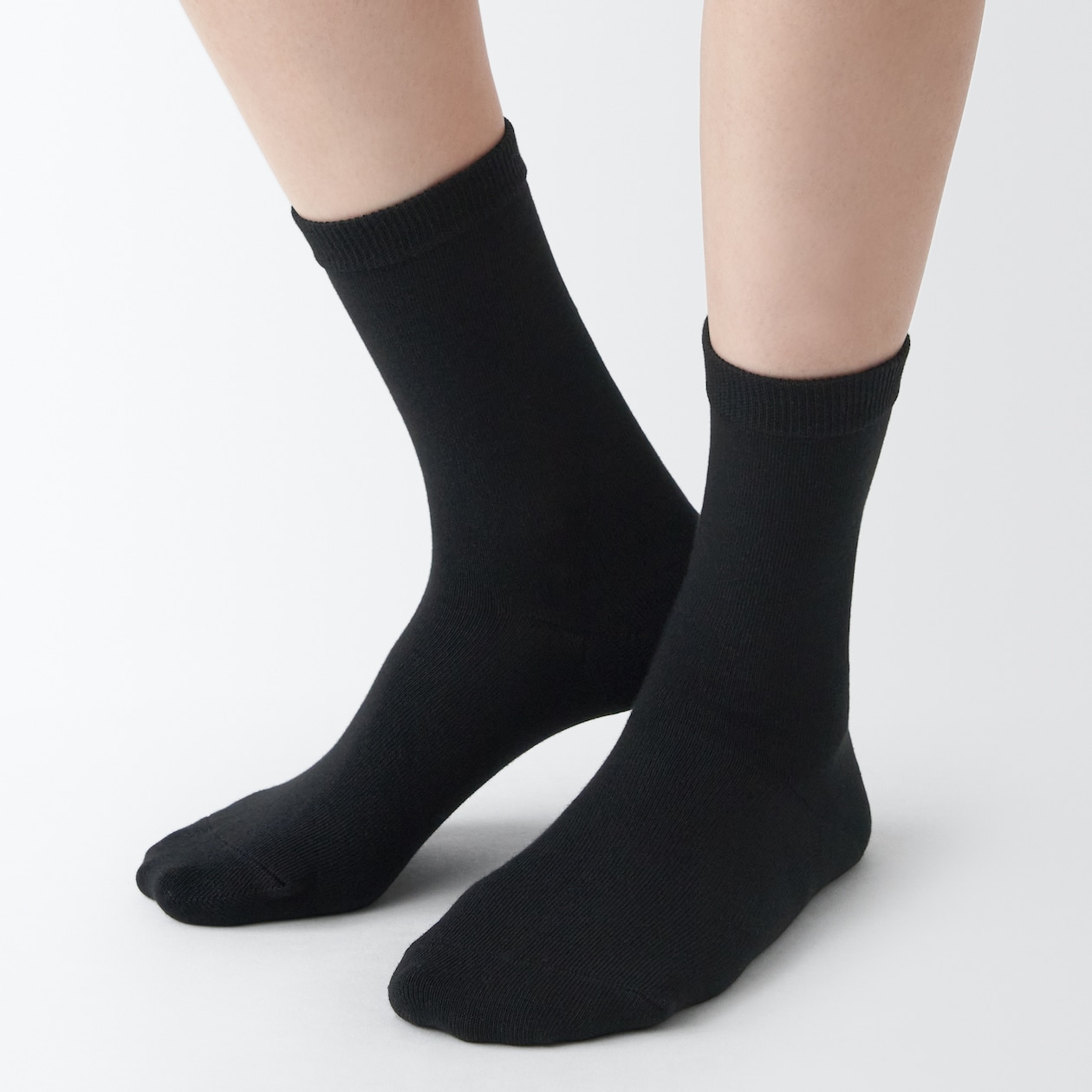 足なり直角　履き口やわらか　靴下（口ゴムなし・三層／婦人）