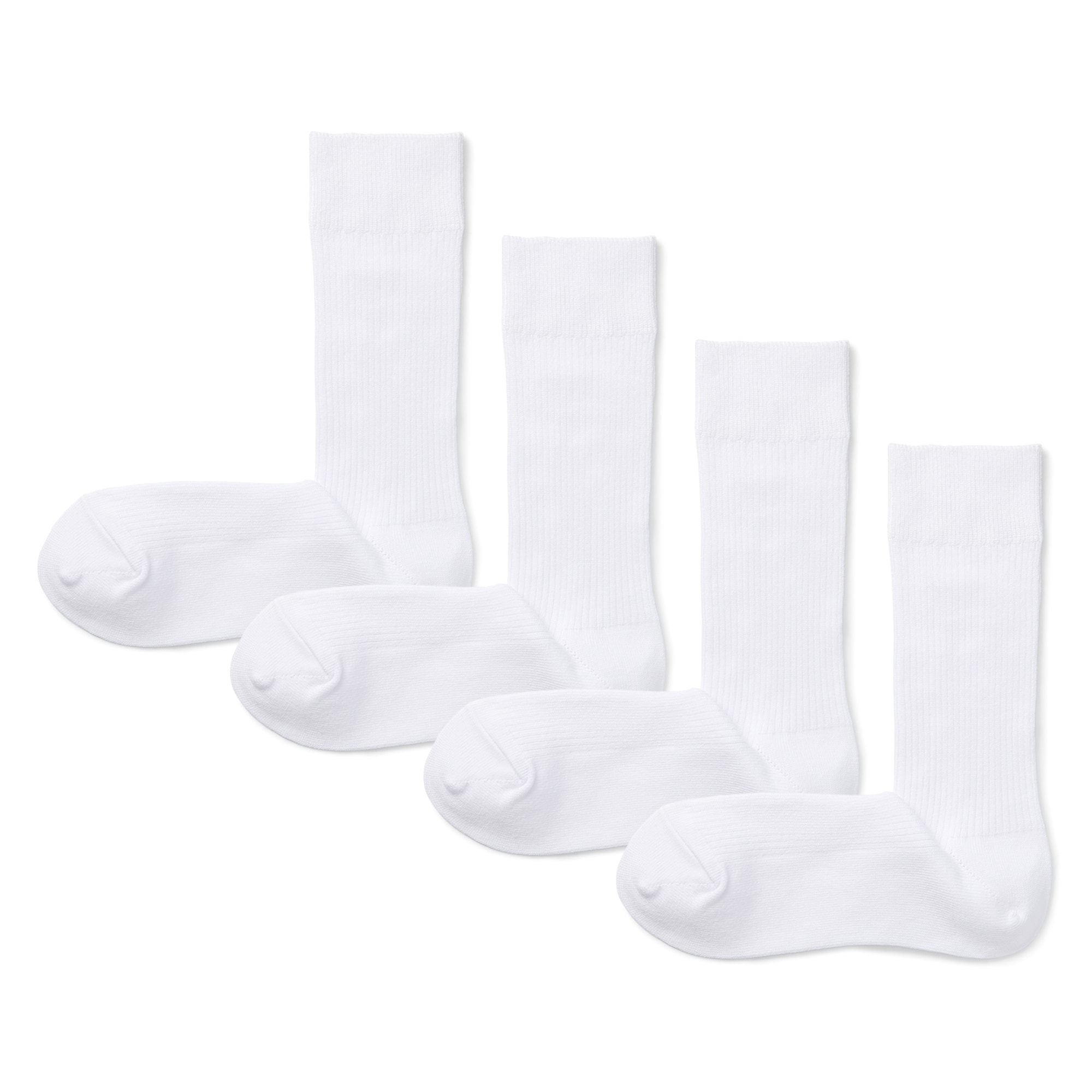 足なり直角　リブ編み　４足組靴下（紳士）