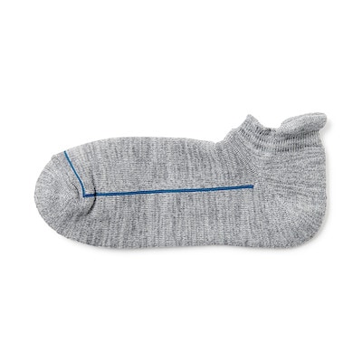 紳士　足なり直角　ウール混パイル編み　厚手スニーカーイン