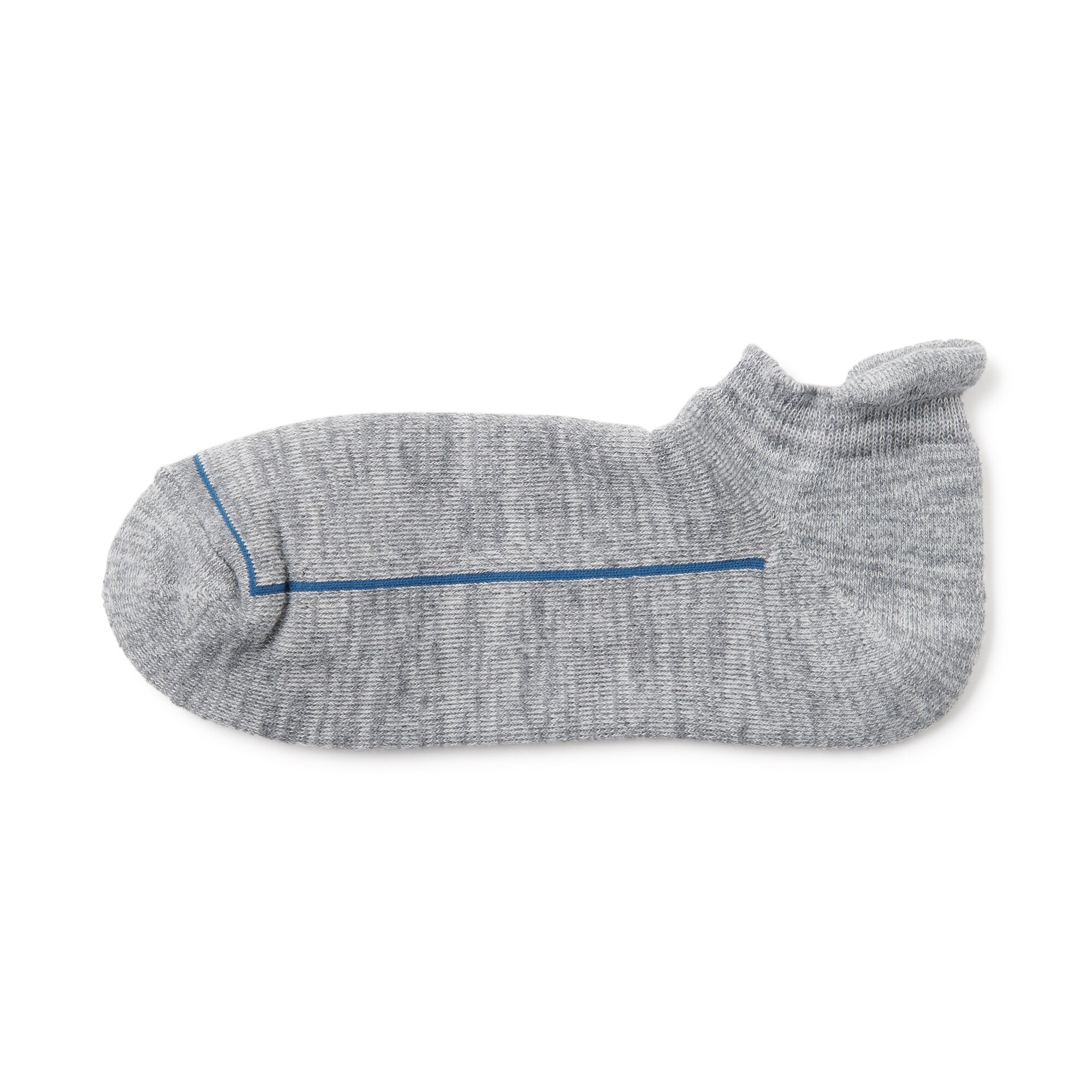 紳士　足なり直角　ウール混パイル編み　厚手スニーカーイン