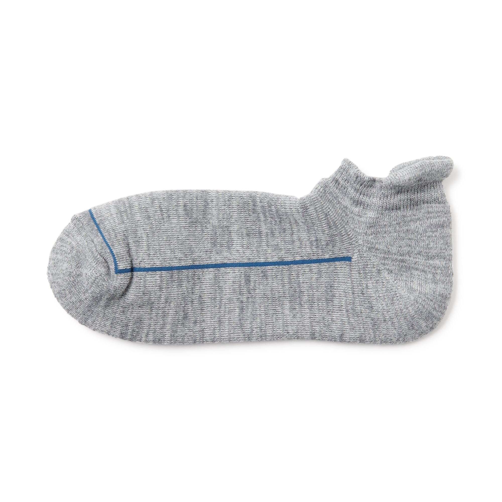 紳士　足なり直角　ウール混パイル編み　厚手スニーカーイン