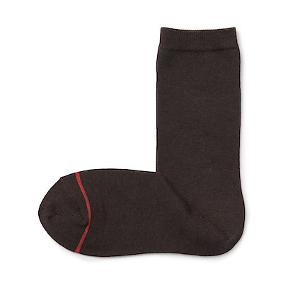 足なり直角　履き口やわらか　あったか綿　靴下（ウール入り・口ゴムなし／婦人）