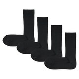 足なり直角　リブ編み　４足組靴下（紳士）