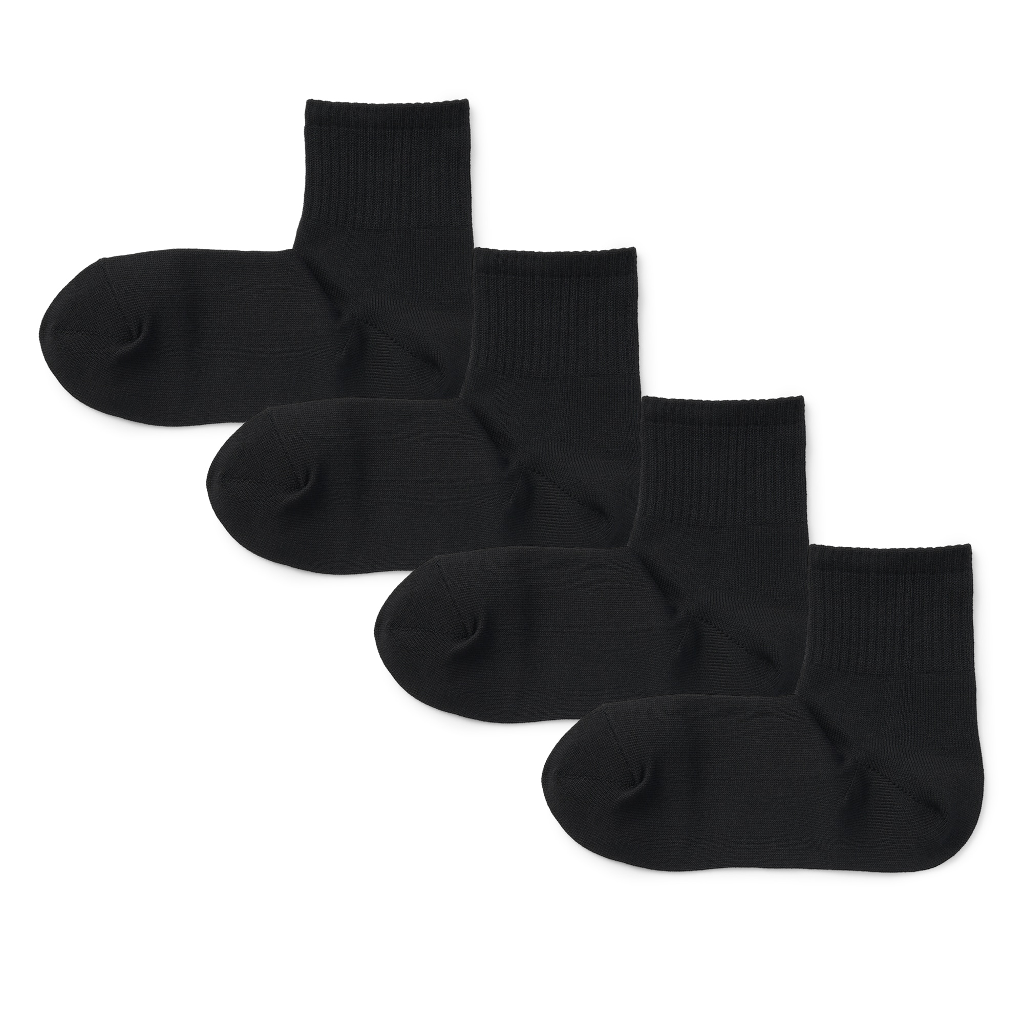 足なり直角　４足組ショート丈靴下（紳士）