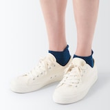 紳士　足なり直角　ウール混パイル編み　厚手スニーカーイン