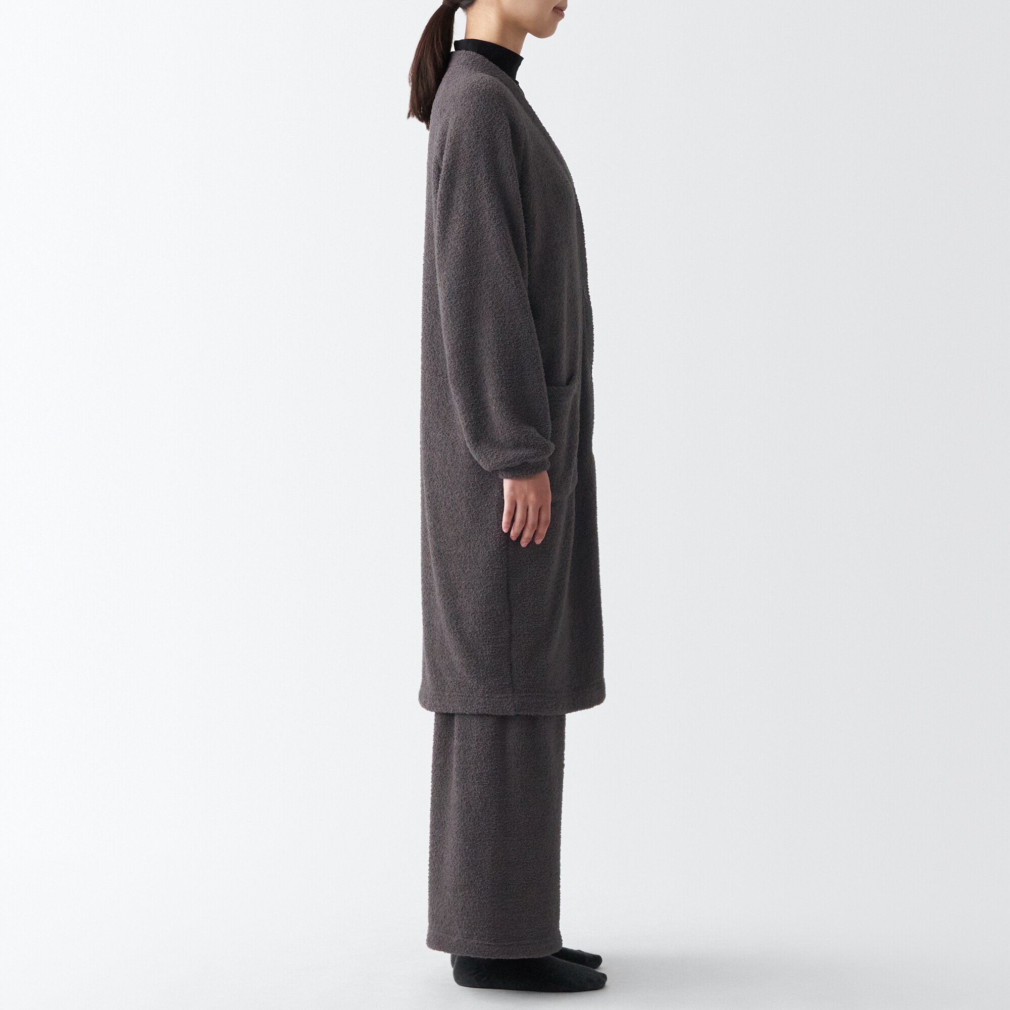 ニットフリース ロングカーディガン | 無印良品