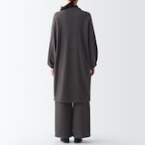 ニットフリース　ロングカーディガン