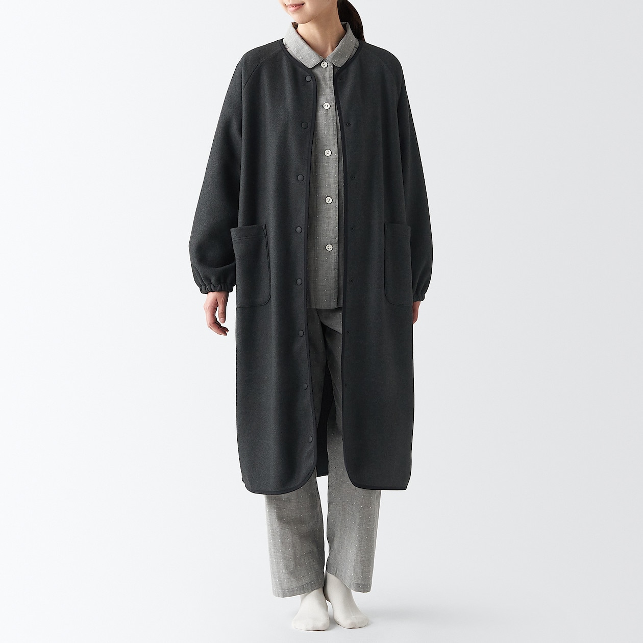 なめらかフリース ロングカーディガン | 無印良品