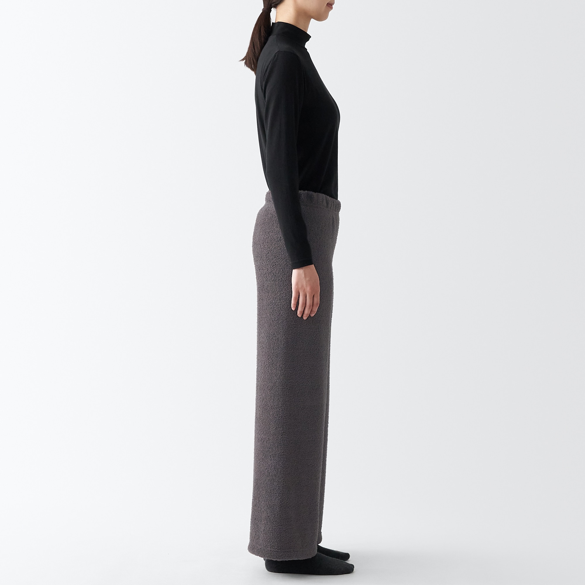 ニットフリース　ロングパンツ