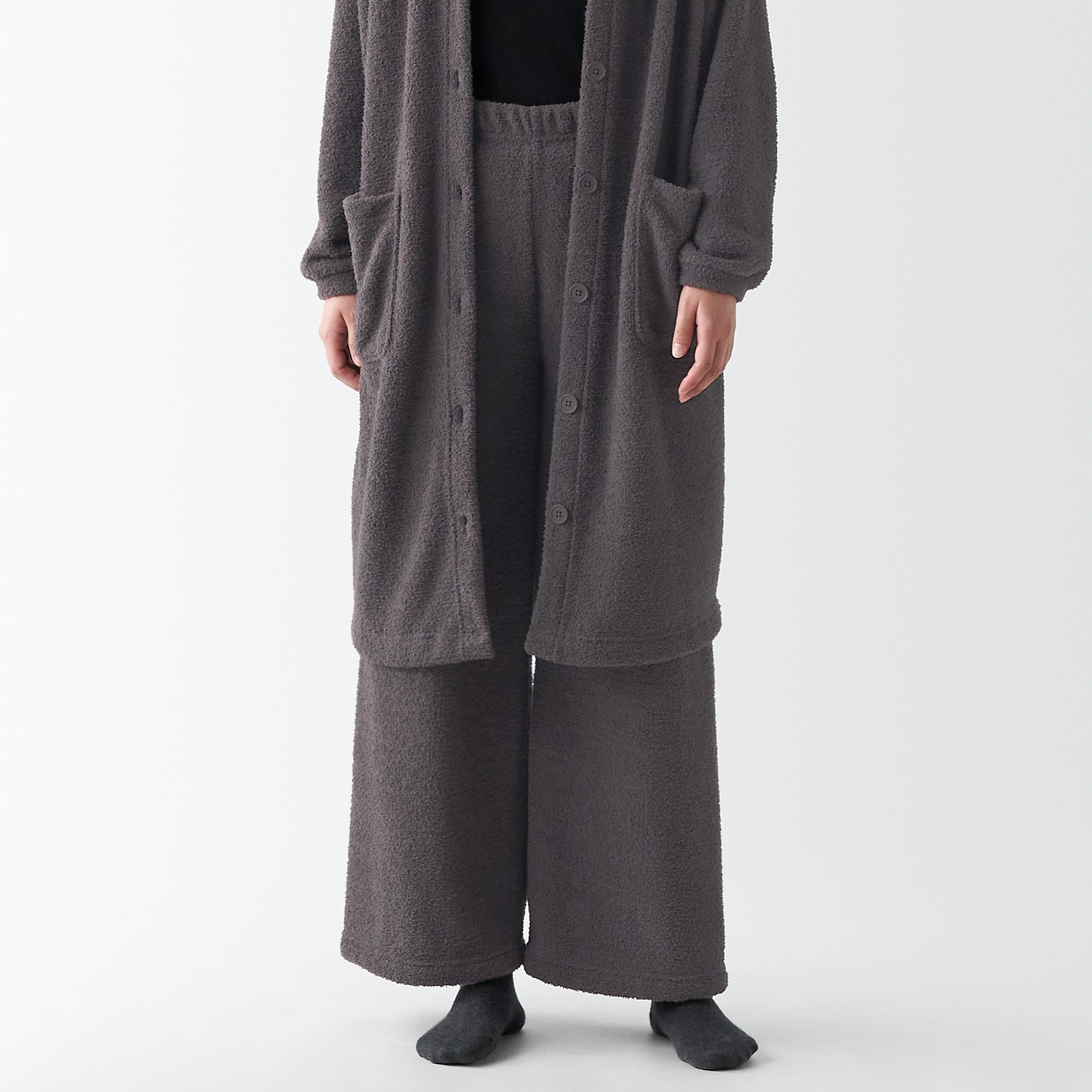 ニットフリース　ロングパンツ