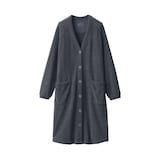 ニットフリース　ロングカーディガン