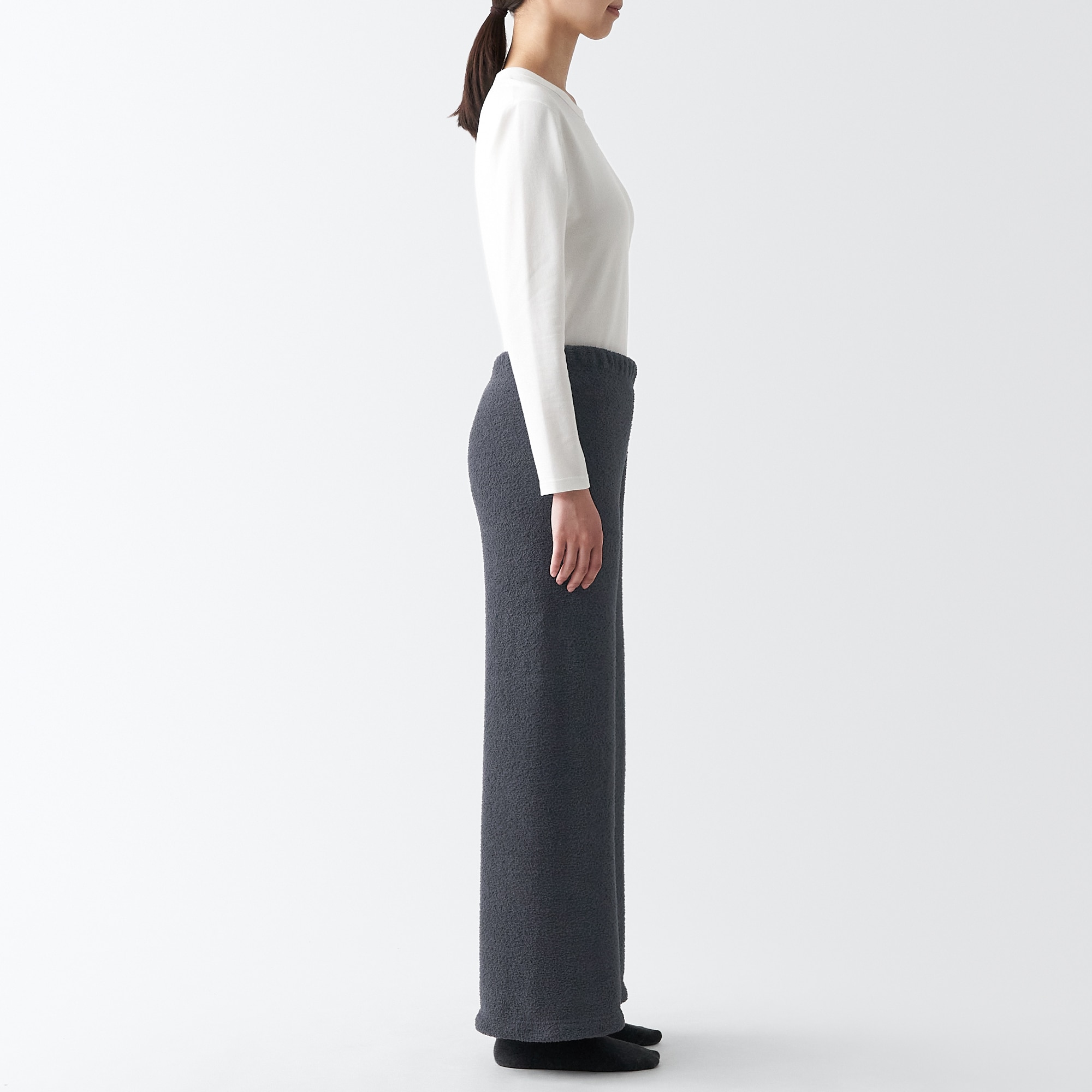 無印良品  ニットフリースパンツ  ３点 楽天市場】【無印良品 公式】ニットフリース ロングパンツ（婦人