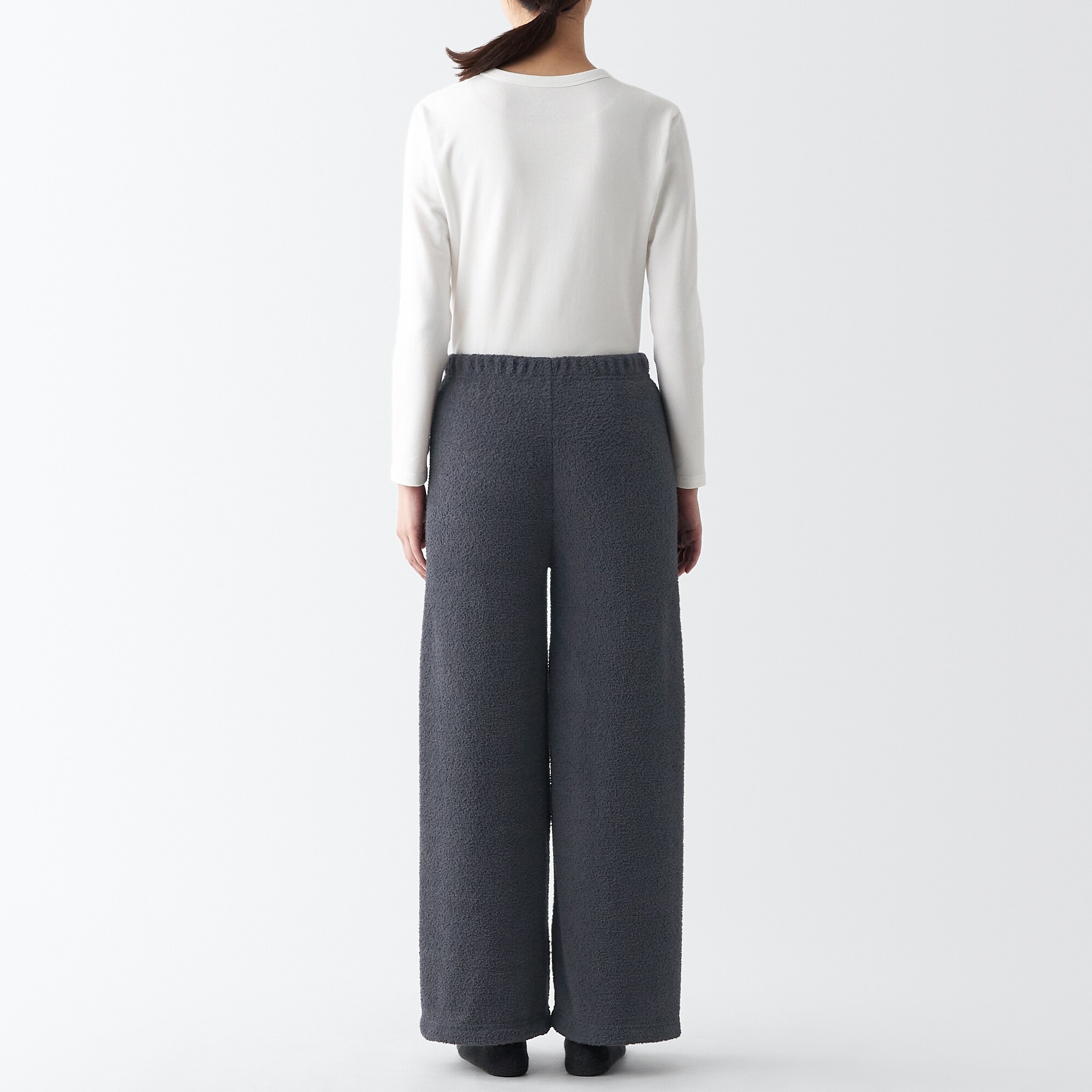新品 正規品!!  ニットフリース ロングパンツ | 無印良品 パンツ