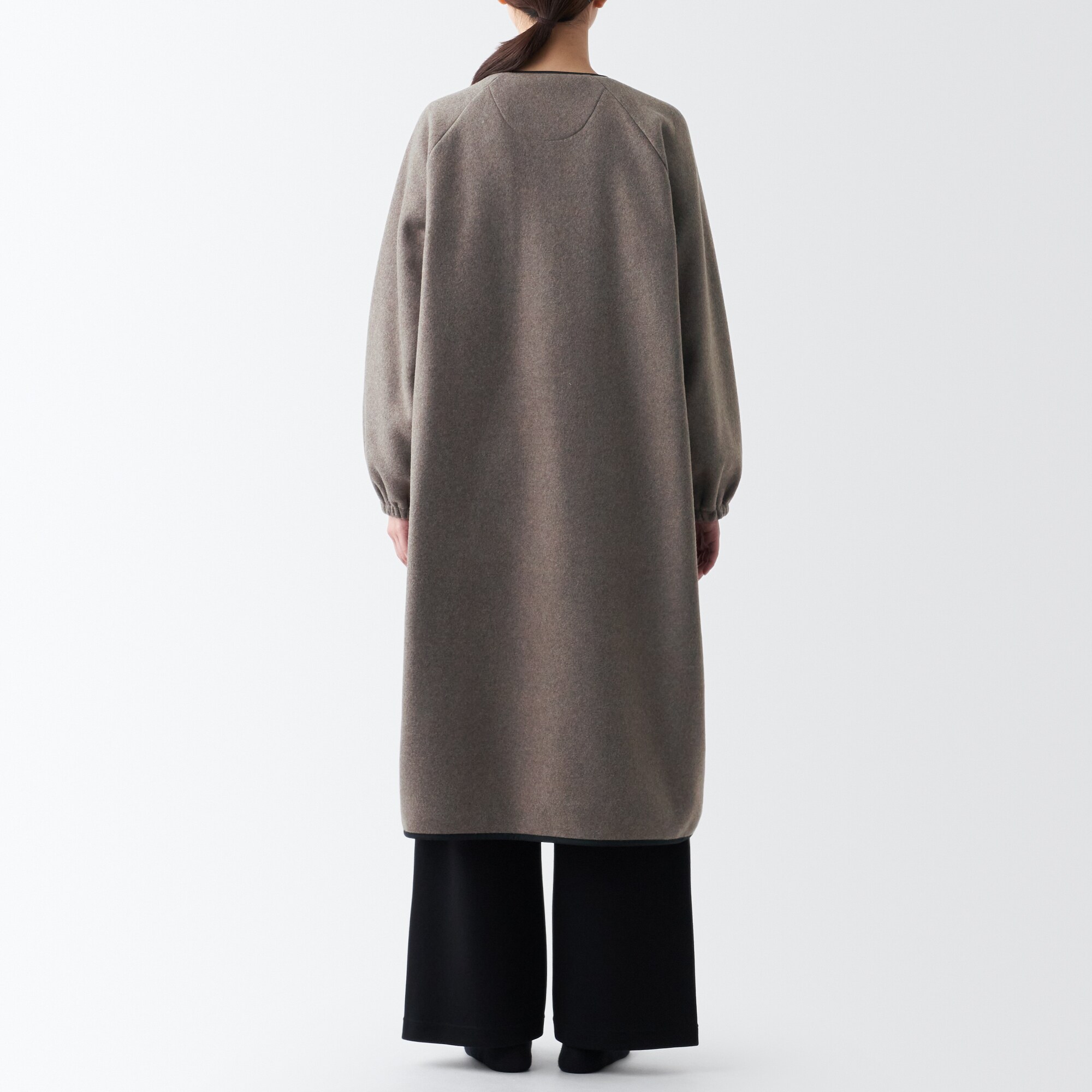 日本未発売】 無印良品MUJI x IDEEロングカーディガン 麻綿