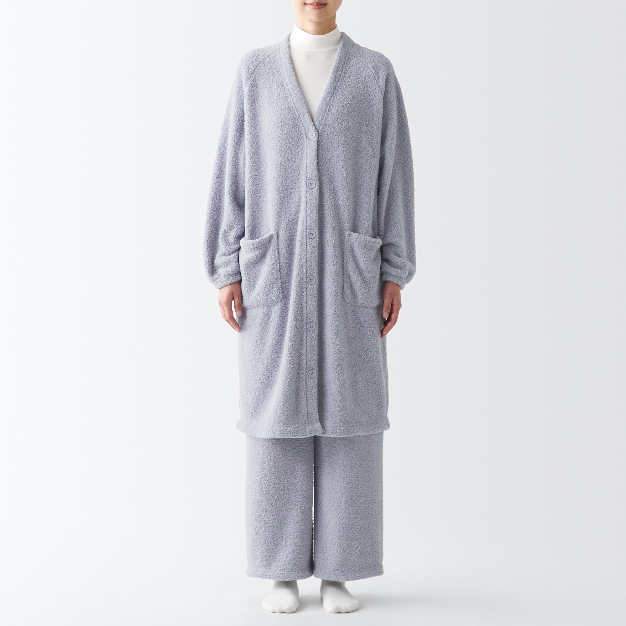 魅力的な価格 ニットフリース 無印良品 | ロングカーディガン トップス