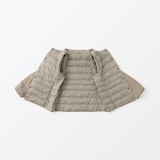 軽量ダウンノーカラージャケット（帯電防止裏地）