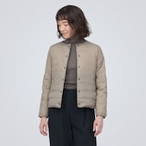 軽量ダウンノーカラージャケット（帯電防止裏地）