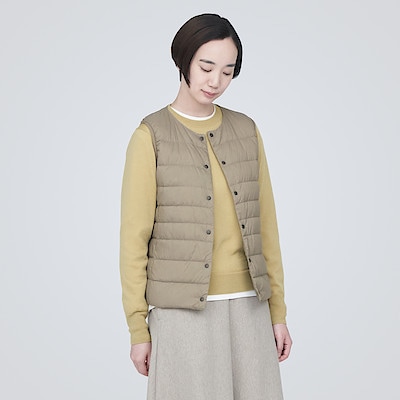 婦人　軽量ダウンノーカラーベスト（帯電防止裏地）（2024年仕様）