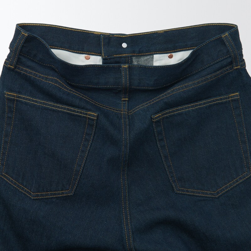 デニムレギュラーパンツ 股下82cm ダークネイビー | 無印良品 