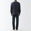 ストレッチデニムスリムパンツ　股下８２ｃｍ　黒