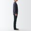 ストレッチデニムスリムパンツ　股下８２ｃｍ　黒