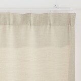 ポリエステルシェニールヘリンボーン（防炎）ノンプリーツカーテン／ライトブラウン