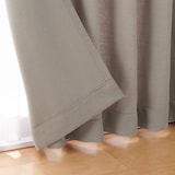 ポリエステルシェニールヘリンボーン（防炎）プリーツカーテン／ライトブラウン