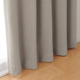 ポリエステルシェニールヘリンボーン（防炎）ノンプリーツカーテン／遮光裏地付／ライ