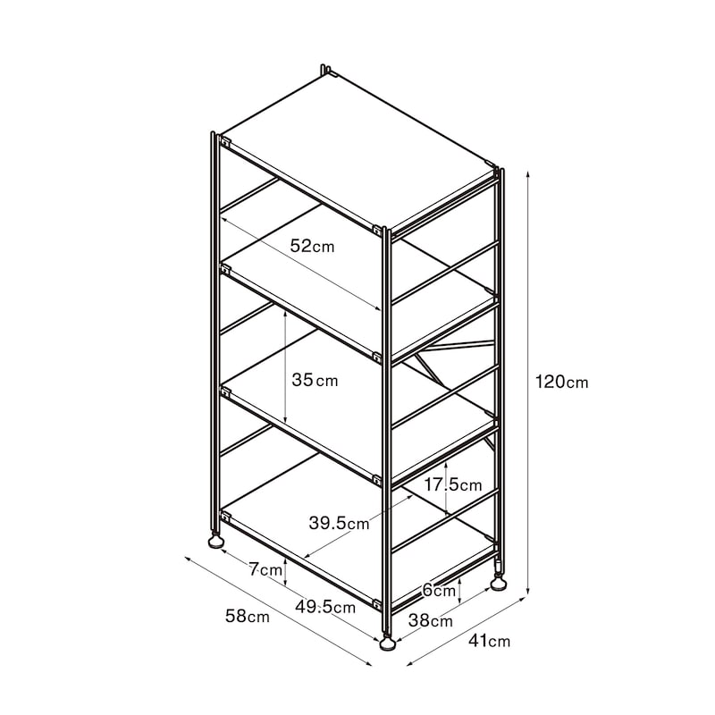ステンレスユニットシェルフ ウォールナット材棚セット 中 | 無印良品