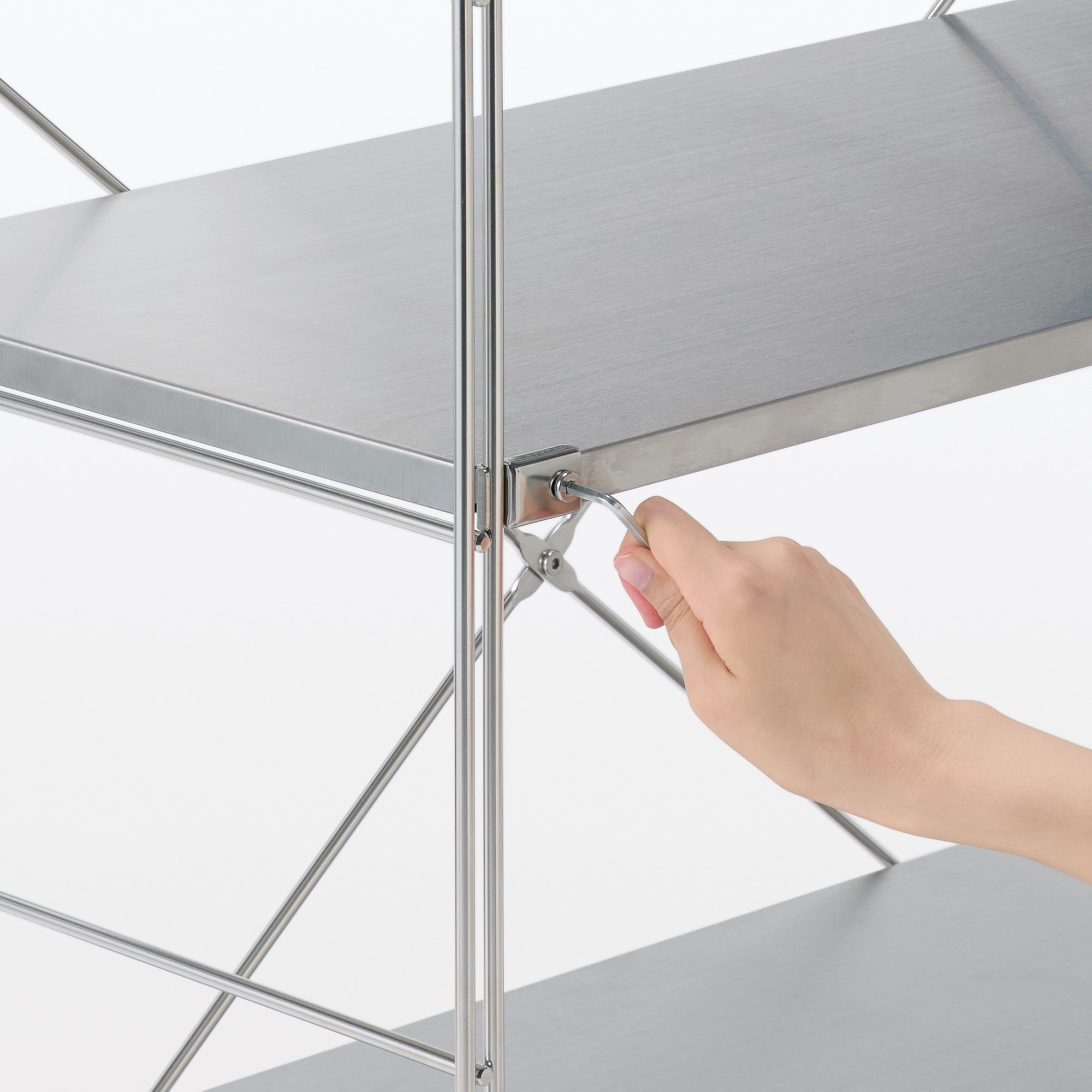 ステンレスユニットシェルフ　ステンレス棚セット　ワイド　小