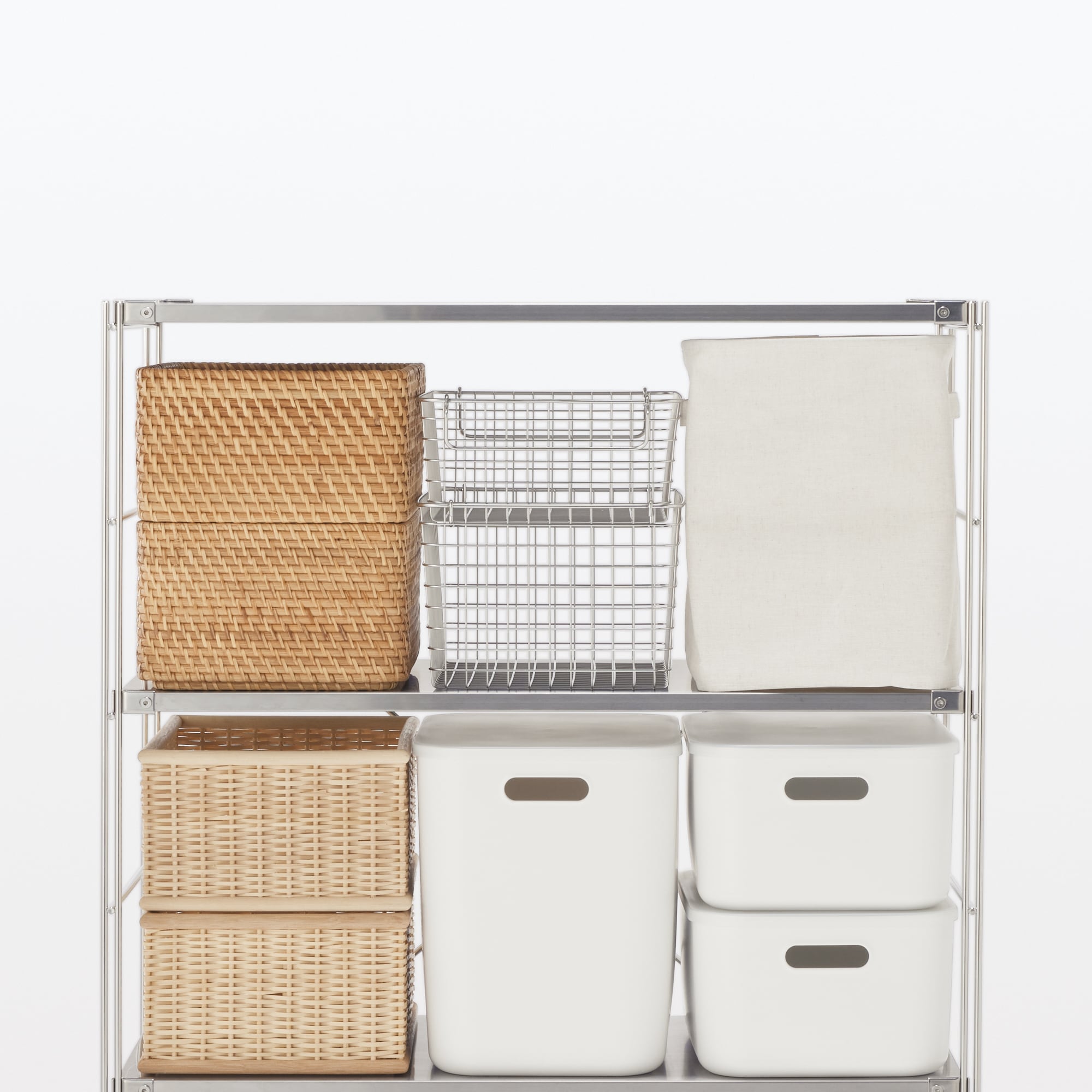 ステンレスユニットシェルフ　ステンレス棚セット　ワイド　小