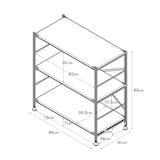 ステンレスユニットシェルフ　ステンレス棚セット　ワイド　小