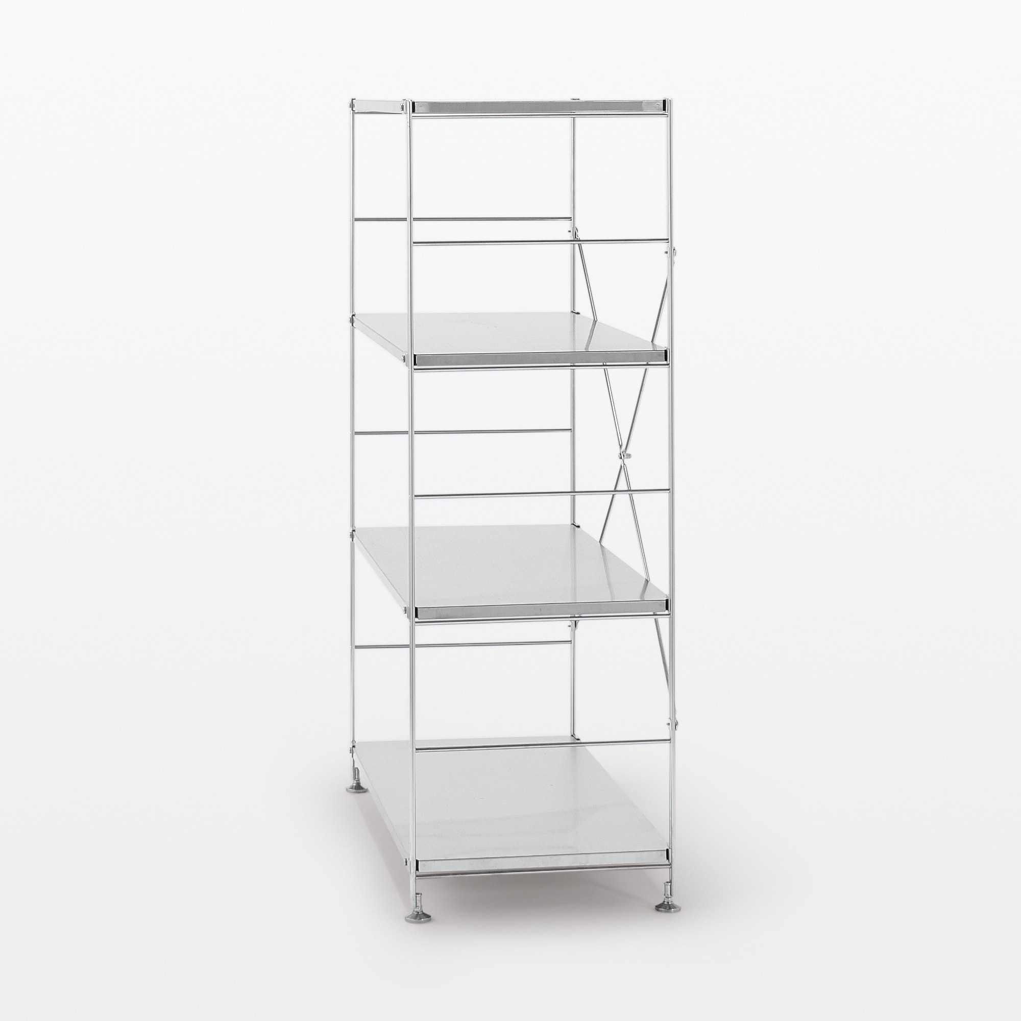 ステンレスユニットシェルフ　ステンレス棚セット　ワイド　中