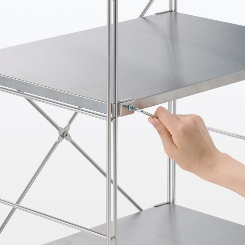 ステンレスユニットシェルフ ステンレス棚セット 小 | 無印良品 