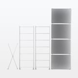 ステンレスユニットシェルフ　ステンレス棚セット　中