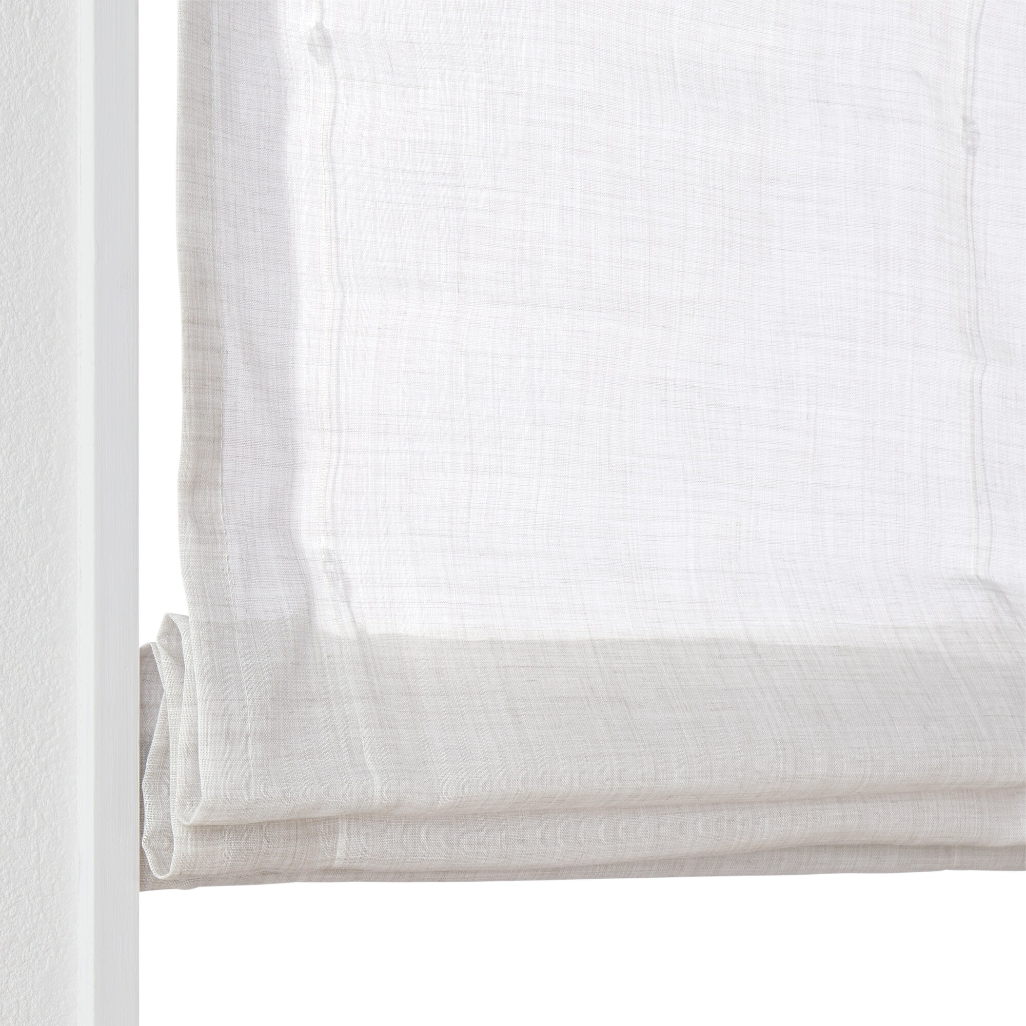 ポリエステル杢調ボイル（防炎）プレーンシェード用生地／ライトグレー