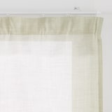 ポリエステル杢調ボイルノンプリーツカーテン／ライトグレー